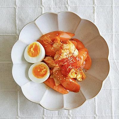 魚肉ソーセージのトッポギ風炒め