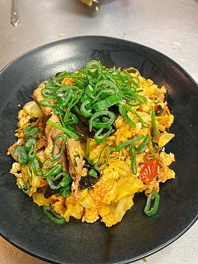 卵とトマトの中華風炒め