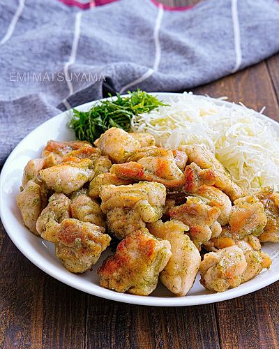 のり塩味のポテチ味を目指しました！海苔塩マヨチキン ⁡