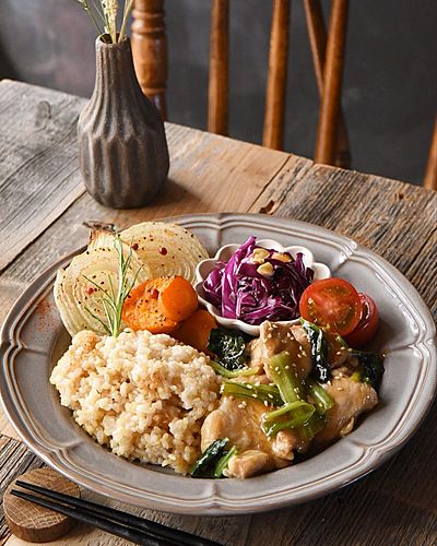 豚バラ肉と小松菜の中華あん