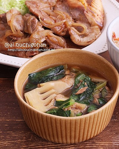 たけのこ入りつゆだく煮浸し