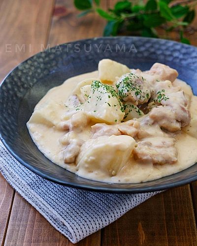 生クリーム無しで絶品！＊大根と鶏肉のクリーム煮＊