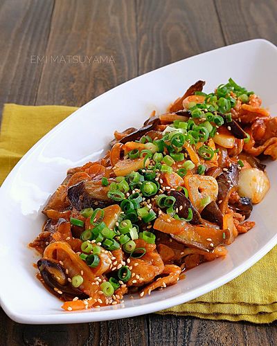 豚バラなすの旨辛にんにく炒め