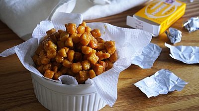 [材料3つ・食パンなし？] レンジで作れる！驚くほど簡単なキャラメルラスク