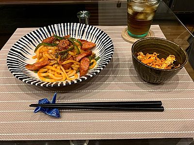 ピリ辛ナポうどん