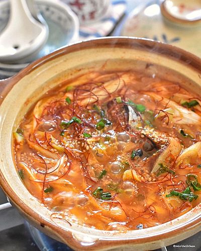 さばの味噌煮缶deズンドゥブ