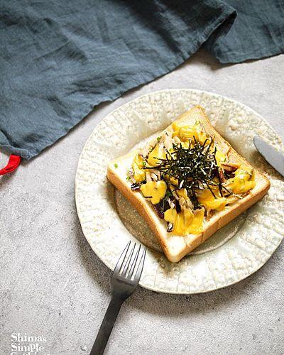 焼き鯖ネギまぶしトースト