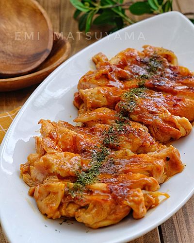 ポリ袋で漬けて焼くだけ＊鶏肉のやみつき旨カレーマヨ照り焼き＊