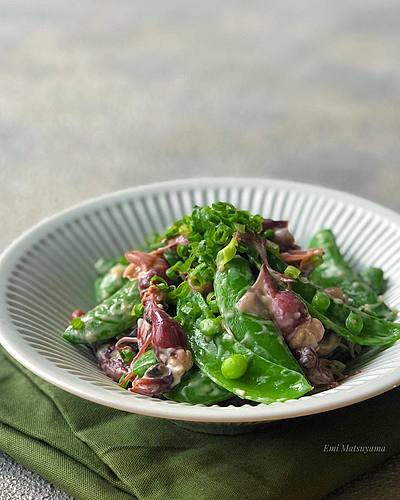 簡単！＊スナップえんどうとホタルイカの塩麹マヨサラダ＊