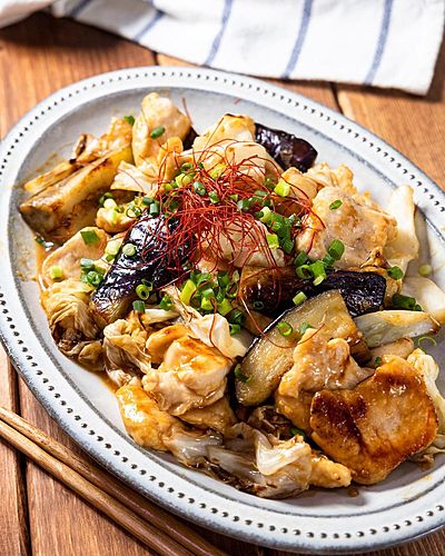 フライパンひとつ『鶏むね肉と野菜のオイスター炒め』