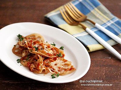 1つのおかずで2度美味しい♡れんこんチーズ焼き