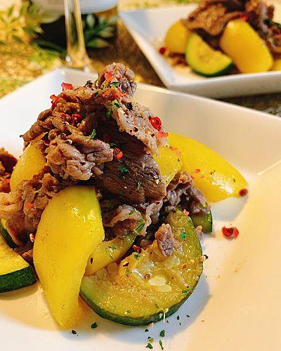 牛肉と野菜の炒め物