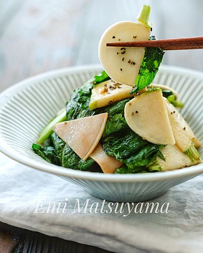 かぶとハムのぽん酢マリネサラダ