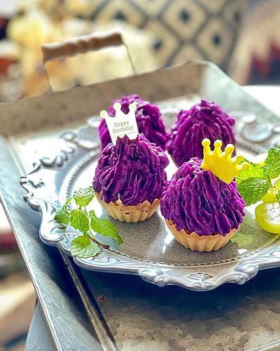 紫芋のずぼらモンブランタルト