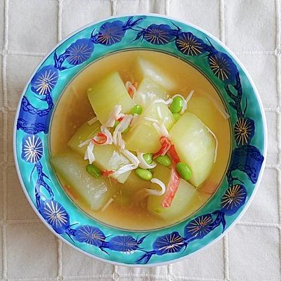 冷たい冬瓜の葛煮風