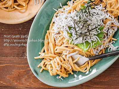 包丁不要！海苔クリームパスタ♪