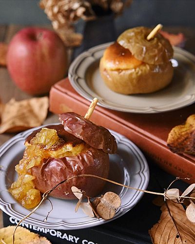 丸ごとりんごのチーズケーキ