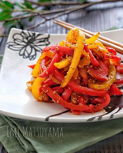 パプリカのきんぴら＊お弁当に◎