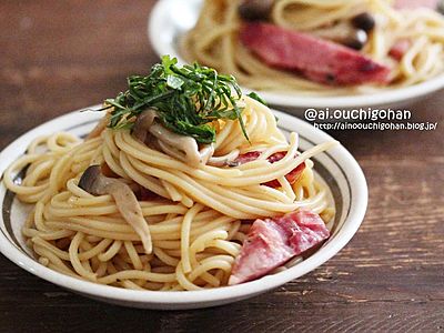 夏休みにピッタリ和風パスタ