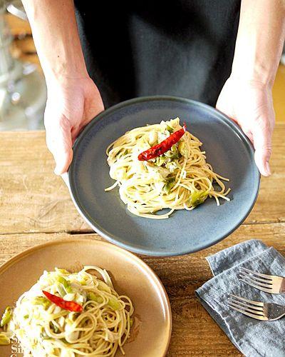 ネギとアンチョビのパスタ