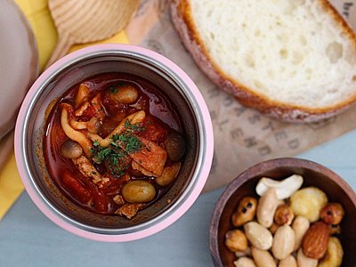 スープジャーでチリコンカン♡