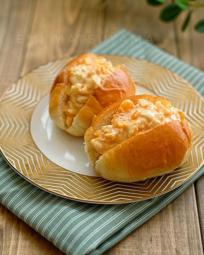 レンチンで＊ロールパンたまごサンド＊