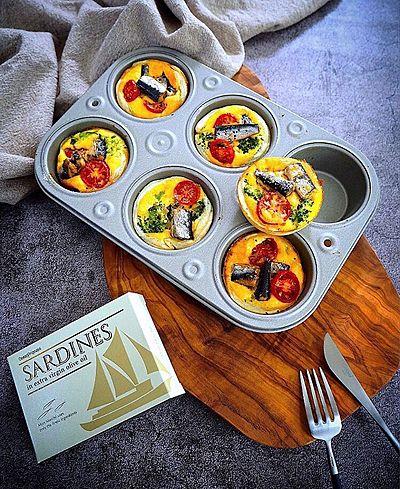 マフィン型で作るミニキッシュ