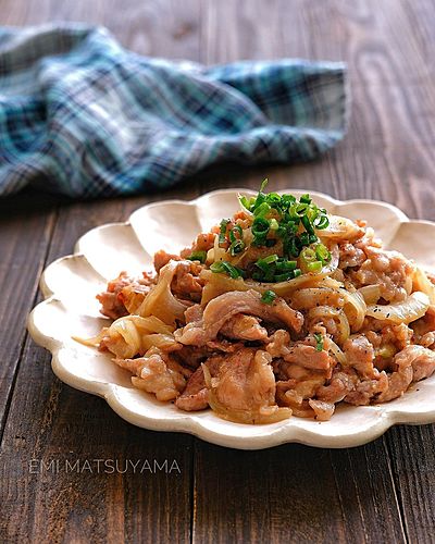 ごはんが進む！豚こまのにんにく味噌炒め