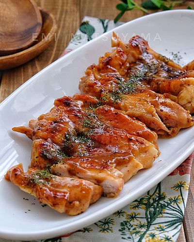漬けて焼くだけ＊鶏肉のやみつきハニーマスタードマヨ照り焼き＊