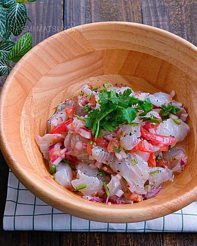 お家で旅行気分！白身魚のセビーチェ ⁡