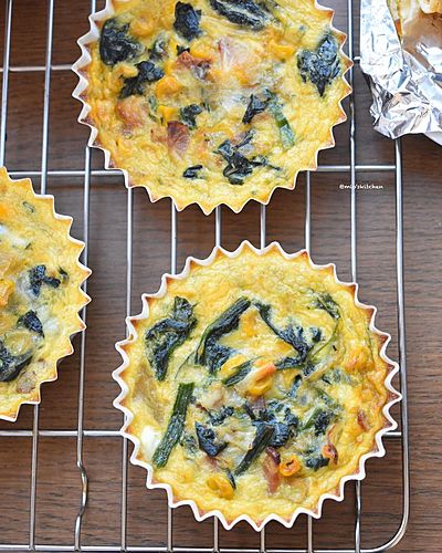 ほうれん草ソテーde生地なしキッシュ