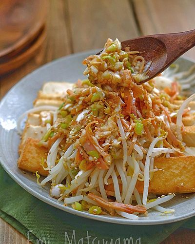 やみつき！！＊焼き絹厚揚げと茹でもやしの絶品ハムねぎだれ＊
