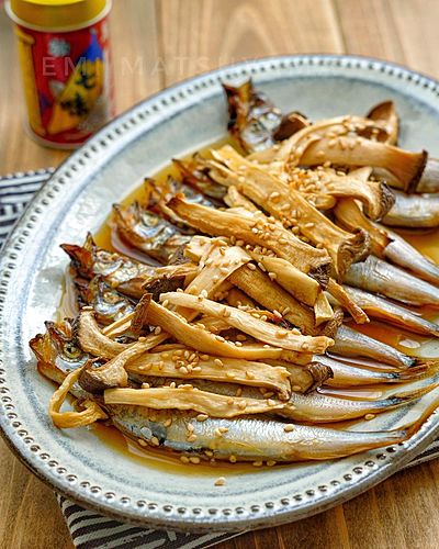 めんつゆで簡単！＊ししゃもとエリンギの焼き浸し＊