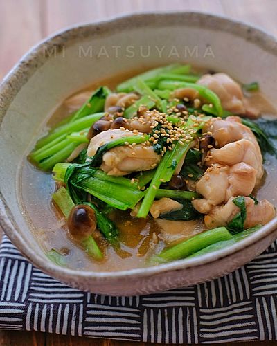 調味料一律大さじ1＊鶏肉と小松菜のとろみ煮＊