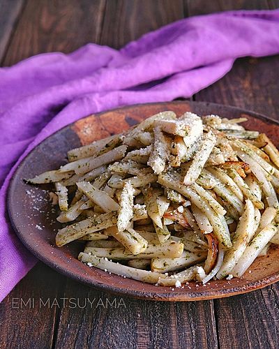 里芋の青のりバター炒め﻿