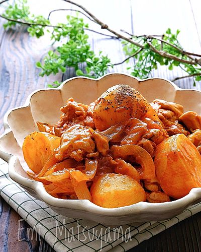 洋風旨ケチャ鶏じゃが﻿