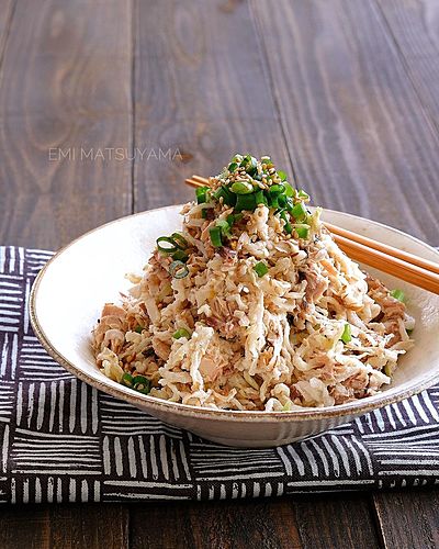 切り干し大根とサバ缶の旨レモンマヨサラダ