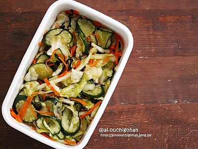 できたらすぐ食べれる♡市販の素不要！我が家の即席浅漬け