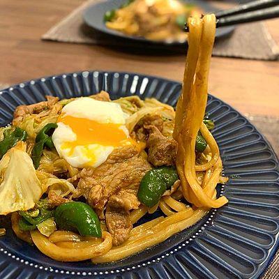 回鍋肉の焼うどん