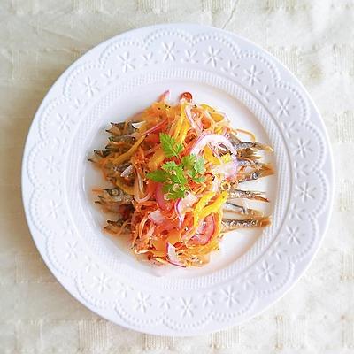 ししゃもと彩り野菜のマリネ