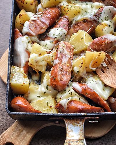 チョリソーdeジャーマンポテト風チーズ焼き