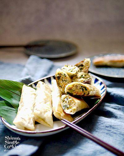 ニラたっぷり春巻き