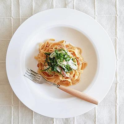 梅としそのバタぽんパスタ