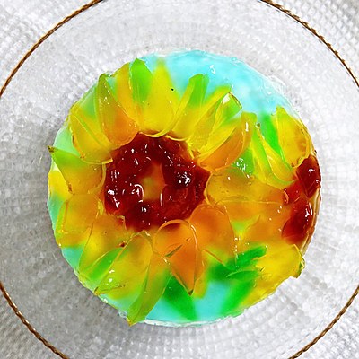 キラキラ✨ゴッホのひまわりケーキ