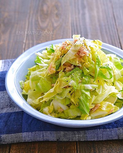 ポリ袋で簡単！春キャベツとツナのやみつき旨塩レモン﻿