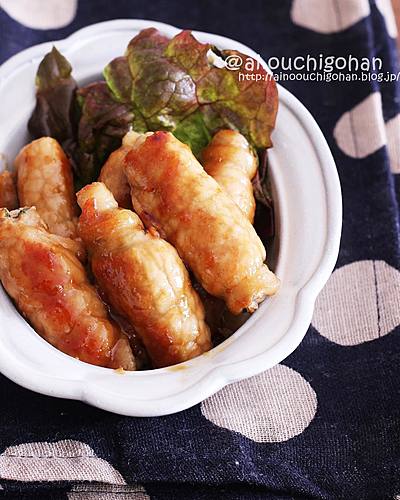 大葉を入れて爽やかに＊肉巻きしょうが焼き