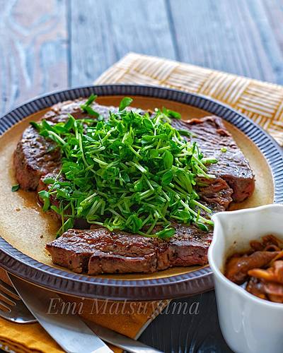 驚愕＊特売の分厚い輸入ステーキ肉が極上和風ステーキに！＊