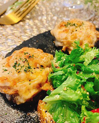 椎茸のツナマヨチーズ焼き