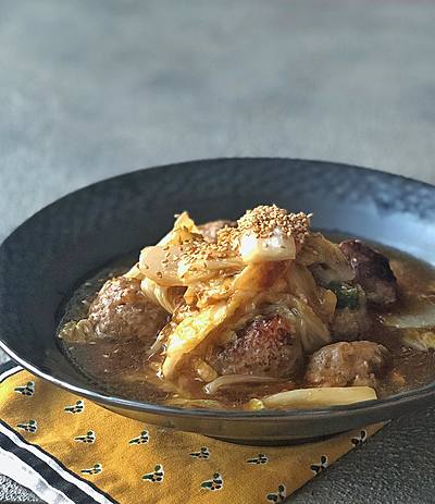 温まります♡＊白菜と豚団子の中華煮＊