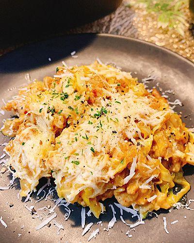キャベツのカレーグラタン